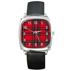 Royal Stewart Tartan Square Metal Watch by impacteesstreetwearfour