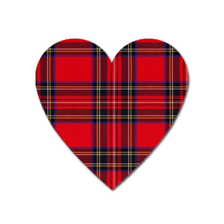 Royal Stewart Tartan Heart Magnet