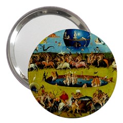 Hieronymus Bosch The Garden Of Earthly Delights (closeup) 3  Handbag Mirrors by impacteesstreetwearthree