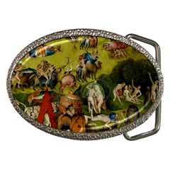 Hieronymus Bosch The Garden Of Earthly Delights (closeup) Hieronymus Bosch The Garden Of Earthly Delights (closeup) 3 Belt Buckles by impacteesstreetwearthree