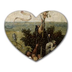 Heronimus Bosch Ship Of Fools Heart Mousepads by impacteesstreetwearthree