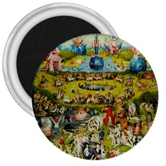 Hieronymus Bosch The Garden Of Earthly Delights 3  Magnets by impacteesstreetwearthree