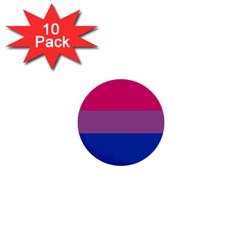Bisexual Pride Flag Bi Lgbtq Flag 1  Mini Buttons (10 Pack)  by lgbtnation
