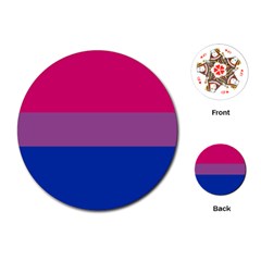 Bisexual Pride Flag Bi Lgbtq Flag Playing Cards Single Design (round) by lgbtnation