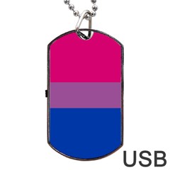 Bisexual Pride Flag Bi Lgbtq Flag Dog Tag Usb Flash (two Sides) by lgbtnation