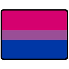 Bisexual Pride Flag Bi Lgbtq Flag Double Sided Fleece Blanket (large)  by lgbtnation