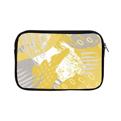 Ochre Yellow And Grey Abstract Apple Ipad Mini Zipper Cases by charliecreates