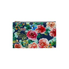 Watercolour Floral  Cosmetic Bag (small) by charliecreates