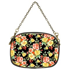 Flowers Watercolor Chain Purse (one Side) by ArtworkByPatrick