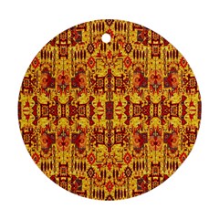 Flower Fabric Ornament (round) by ArtworkByPatrick