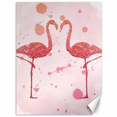 Pink Watercolour Flamingo Canvas 36  X 48  by charliecreates