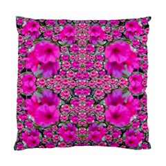 From The Sky Came Flowers In Peace Standard Cushion Case (two Sides) by pepitasart