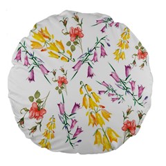 Wild Flower Large 18  Premium Flano Round Cushions