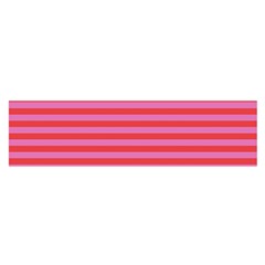 Love Sick - Bubblegum Pink Stripes Satin Scarf (oblong) by WensdaiAmbrose