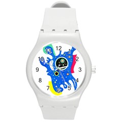 Stars Wassily Kandinsky Round Plastic Sport Watch (m) by impacteesstreetwearthree