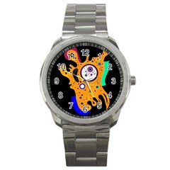 Stars Wassily Kandinsky (neg) Sport Metal Watch by impacteesstreetwearthree