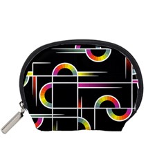 Background Abstract Semi Circles Accessory Pouch (small)