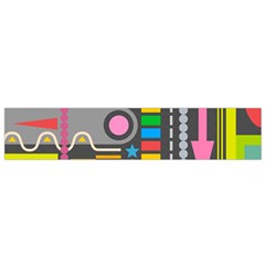 Abstract Background Colors Shapes Small Flano Scarf by Pakrebo