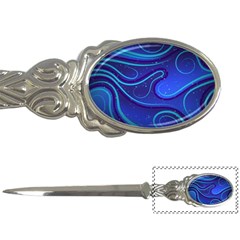 Wavy Abstract Blue Letter Opener