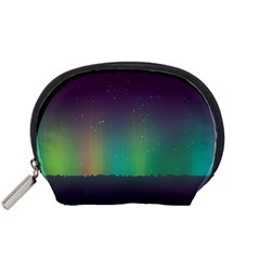 Background Colors Abstract Green Accessory Pouch (small)