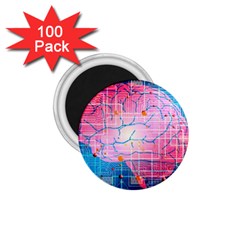 Evolution Artificial Intelligence 1 75  Magnets (100 Pack)  by Pakrebo