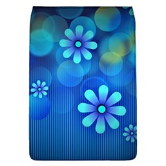 Bokeh Floral Blue Design Removable Flap Cover (l)