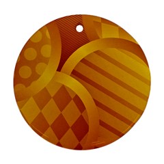 Background Abstract Shapes Circle Ornament (round)