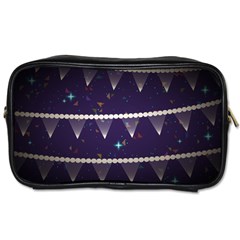 Background Buntings Stylized Toiletries Bag (one Side)