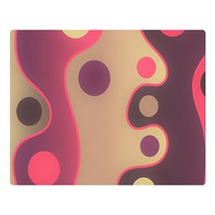 Background Wavy Pinks Bright Double Sided Flano Blanket (large)  by Pakrebo