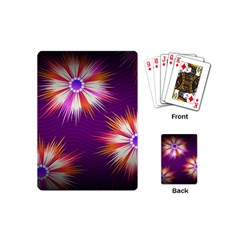 Floral Non Seamless Pattern Purple Playing Cards Single Design (mini) by Pakrebo