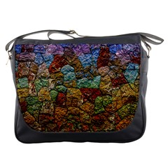 Texture Stone Structure Pattern Messenger Bag by Pakrebo