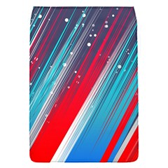 Abstract Red White Blue Feathery Removable Flap Cover (s) by Pakrebo