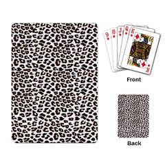 3d Leopard Print Black Brown Playing Cards Single Design (rectangle) by LoolyElzayat