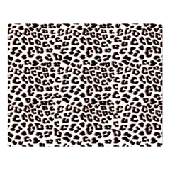 3d Leopard Print Black Brown Double Sided Flano Blanket (large) 