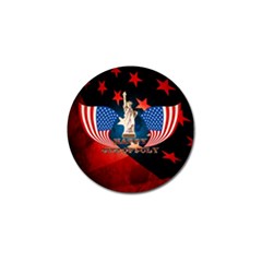 Happy 4th Of July Golf Ball Marker (4 Pack) by FantasyWorld7