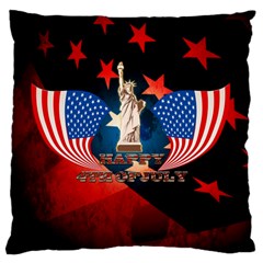 Happy 4th Of July Standard Flano Cushion Case (two Sides) by FantasyWorld7