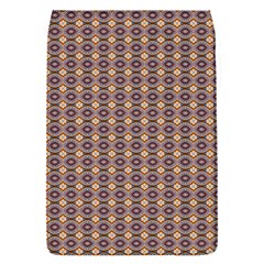 Ornate Oval Pattern Brown Blue Removable Flap Cover (s) by BrightVibesDesign