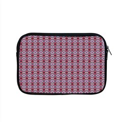 Ornate Oval  Pattern Red Pink Apple Macbook Pro 15  Zipper Case by BrightVibesDesign