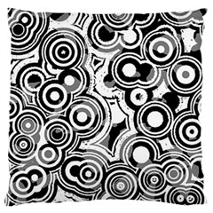 Circles Large Flano Cushion Case (two Sides) by WensdaiAmbrose