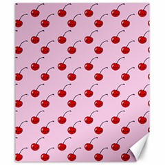 Kawaii Cherries Red Pattern Canvas 20  X 24 