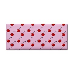 Kawaii Cherries Red Pattern Hand Towel by snowwhitegirl