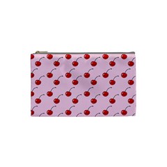 Kawaii Cherries Red Pattern Cosmetic Bag (small) by snowwhitegirl