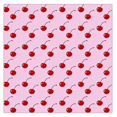 Kawaii Cherries Red Pattern Large Satin Scarf (square) by snowwhitegirl