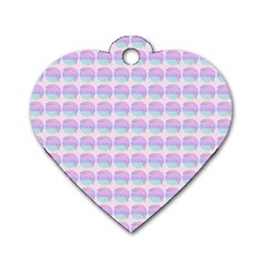 Umbrella Mandala Pattern Dog Tag Heart (one Side) by snowwhitegirl