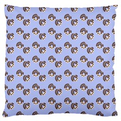 Kawaii Dougnut Blue Pattern Large Cushion Case (one Side) by snowwhitegirl