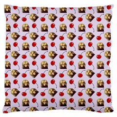 Doll And Cherries Pattern Standard Flano Cushion Case (one Side) by snowwhitegirl