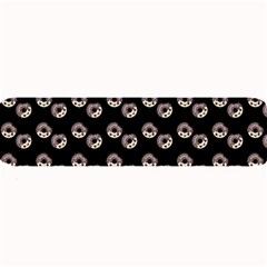 Kawaii Dougnut Black Pattern Large Bar Mats