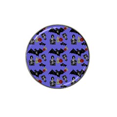 Goth Bat Floral Hat Clip Ball Marker (10 Pack)