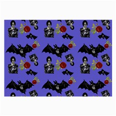 Goth Bat Floral Large Glasses Cloth (2 Sides)