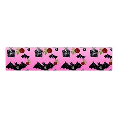 Pink Gradient Bat Pattern Velvet Scrunchie by snowwhitegirl